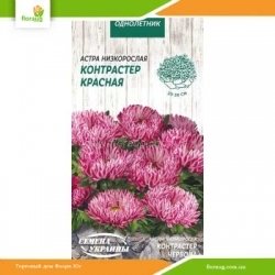 Астра низкорослая Контрастер красная 0,2г (Семена Украины)